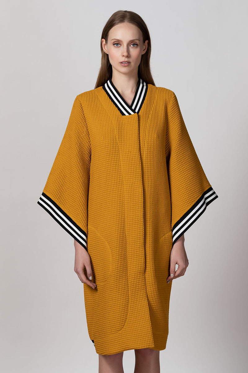 Kimono Gown - Mustard