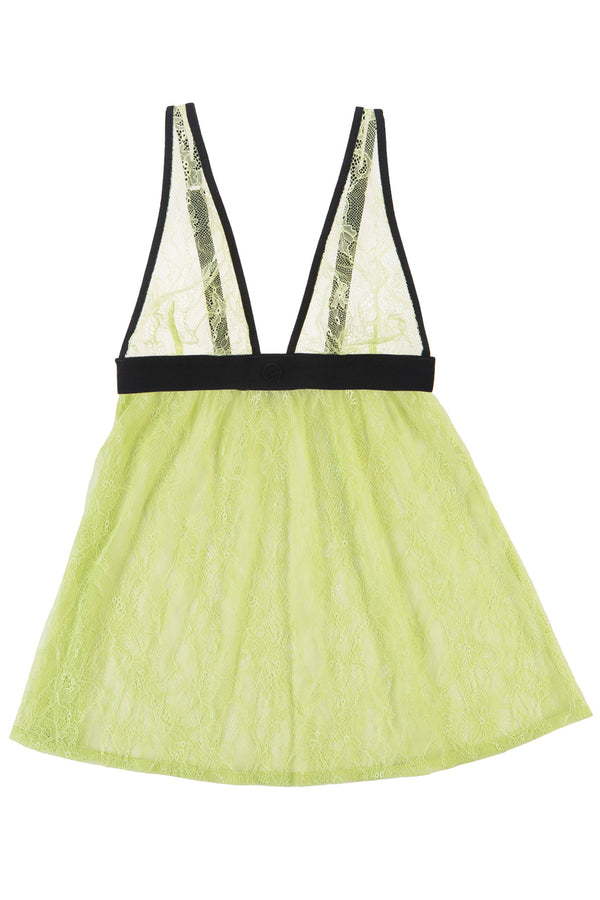 Alison Lace Babydoll - Lime