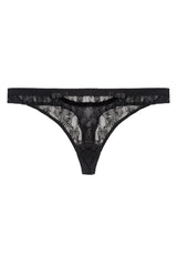 Piret Lace Thongs - Black