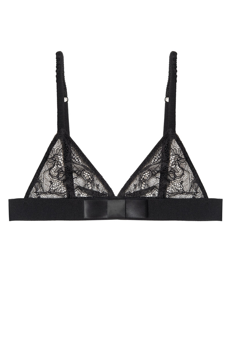 Silvia Lace Bra - Black