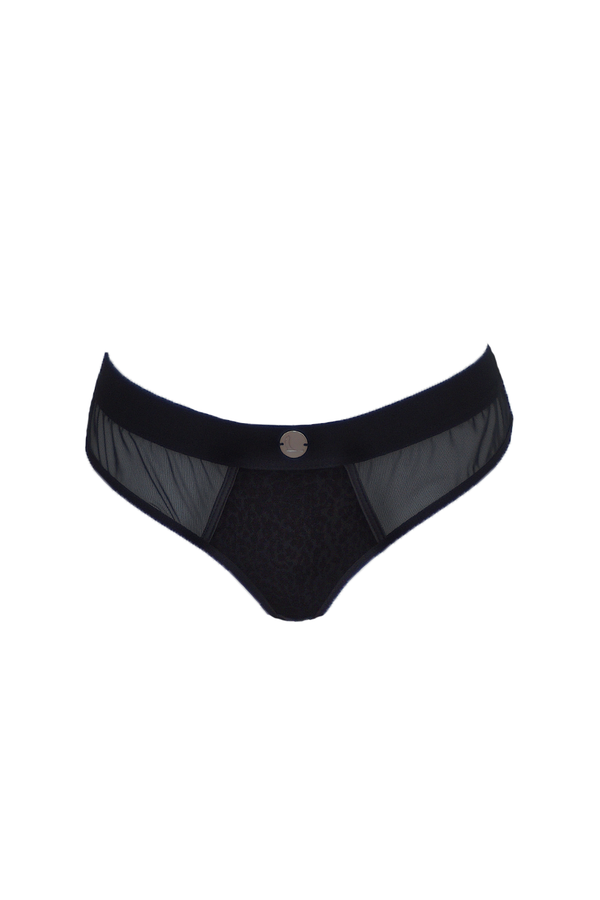 Emily Velvet Knickers - Black Panther