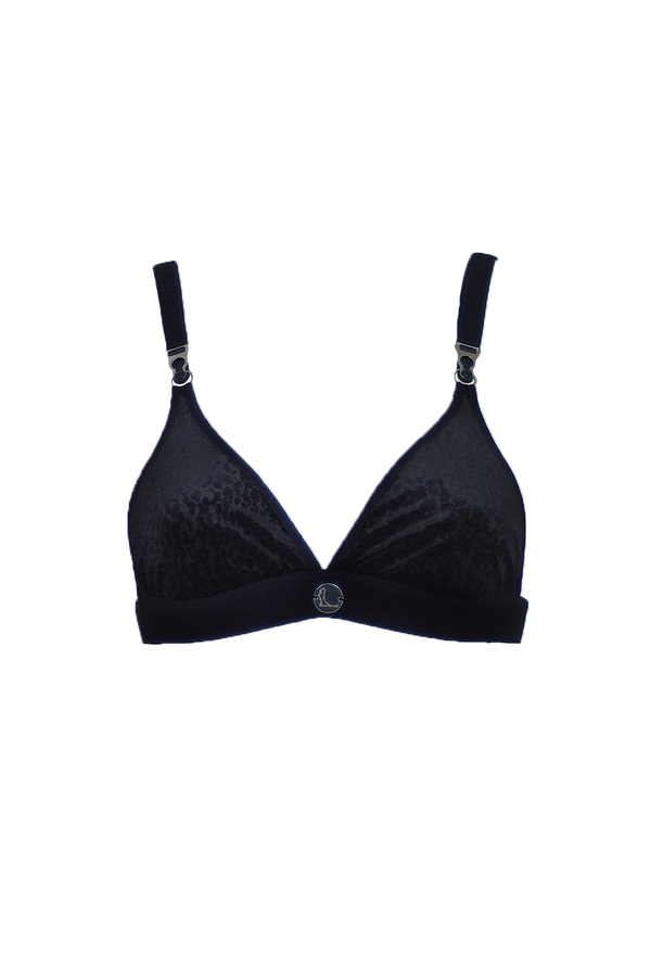 Riti Velvet Bra - Black Panther