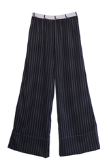 Striped PJ Trousers - Black + White