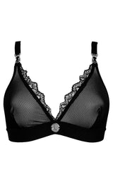 Ellu Mesh Bra - Black