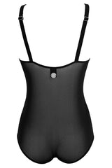 Riti Velvet + Mesh Body - Black