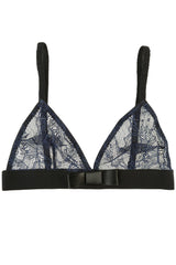 Kriss Soonik navy Silvia lace bra